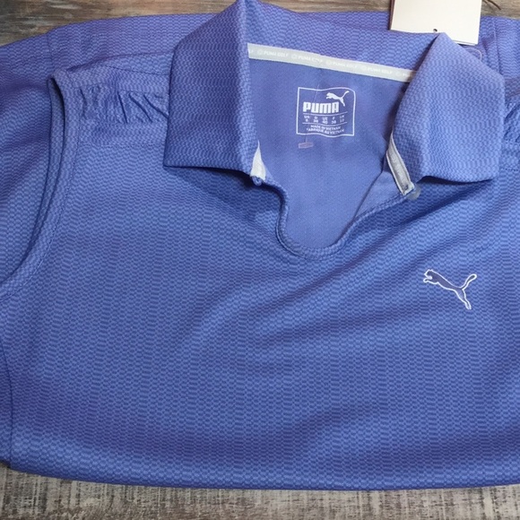 Puma Women Razor Back Kight Blue  Athletic Top NWT - Picture 2 of 3